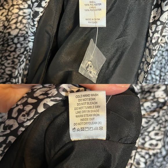 L’Academie Revolve The Joyce Mini Dress Cheetah Medium Satin Black Glam Party - Picture 7 of 7